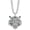 Silver Tiger Blue Eyes, variant on Cuban chain pendant necklace, Miami ice chain necklace, animal pendant hip-hop jewelry, suitable for both men and women.