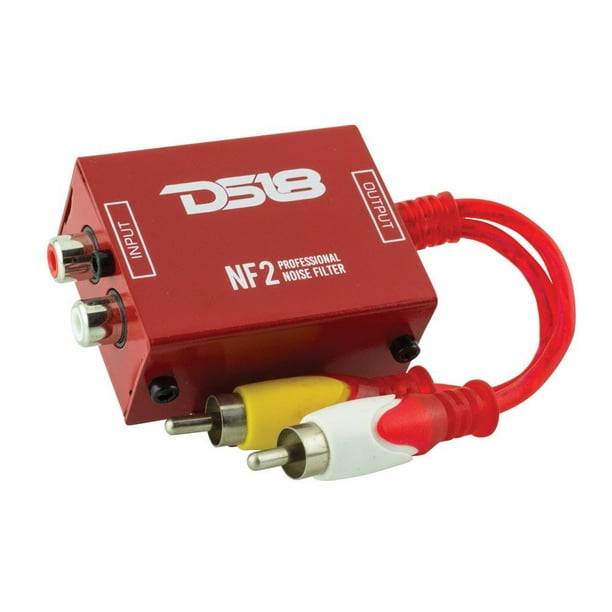 DS18 NF2 Professional Noise Filter, Ground Loop Isolator for Car Audio