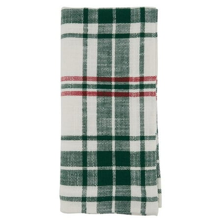 

SARO Cloth Table Napkins with Plaid Design - Set of 4