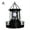 Black, variant on Blarkrus Solar-Powered LED Rotating Lighthouse Night Light Outdoor Lamp tu1 H Home
