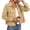 Khaki women's blazer jacket for work a1, variant on Women's Fall Winter Blazer Jackets Long Sleeve Button Down Collared Open Front Solid Casual Office Work Tops Trendy Outerwear, Orange 2XL