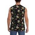 thumbnail image 4 of Daiia Bees Printed Men's Tank Tops,Casual Soft Sleeveless Gym Muscle Shirts Bodybuilding Tee-Large, 4 of 8