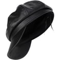 thumbnail image 5 of CoCopeaunts Solid Color Newsboy Cap Adjustable Faux Leather Octagonal Cap Female Short Brim Beret Hat Autumn Winter Hats, 5 of 7