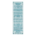 thumbnail image 2 of Jill Zarin Uptown Collection Area Rug - Lenox Hill (2' 7" x 8' Runner Turquoise/Ivory), 2 of 6