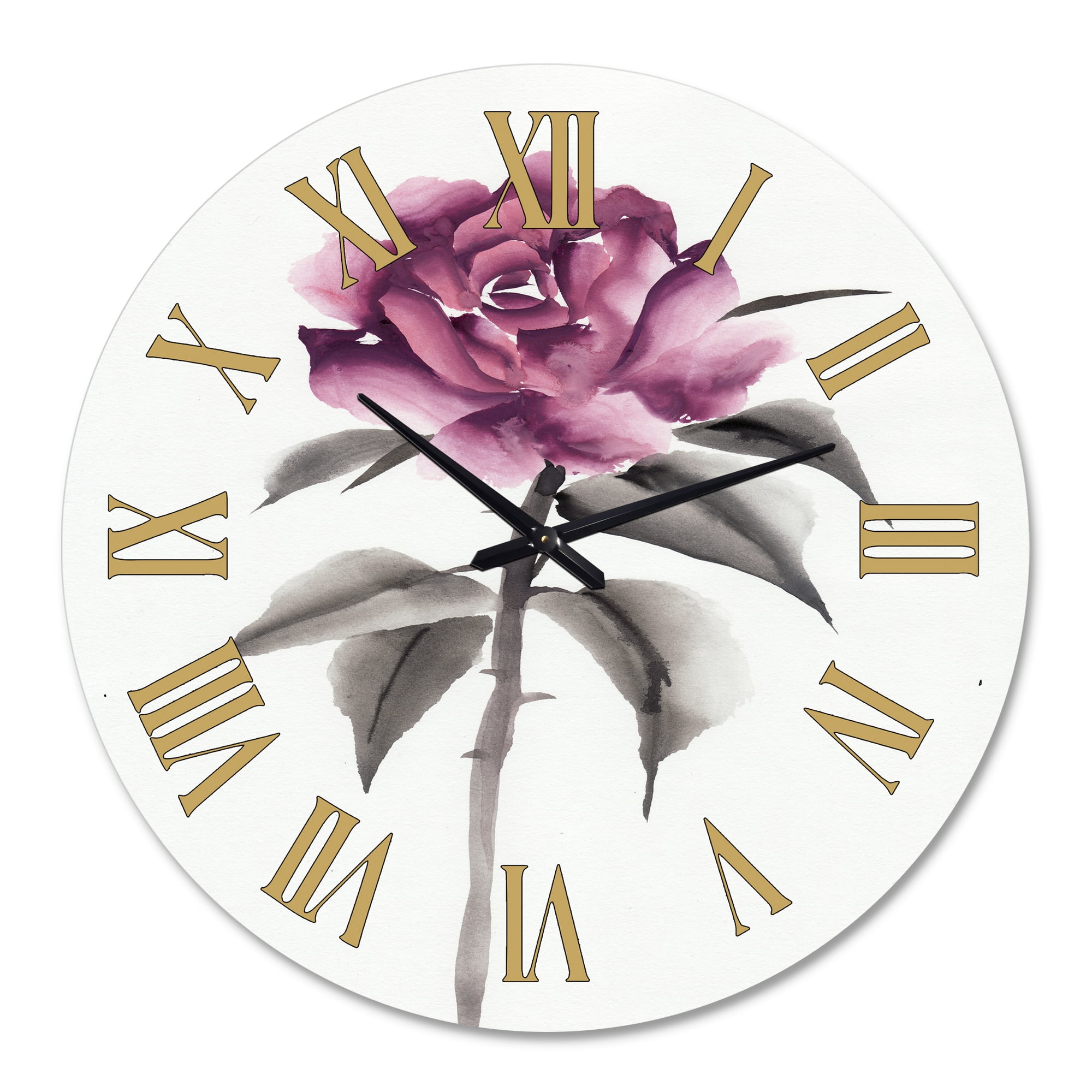 Designart 1 in Quartz Traditional Wall Clock