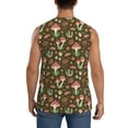 thumbnail image 4 of Bixox Men's Mushrooms and Autumn Printed Shirt Sleeveless Fitness Tank Top-Medium, 4 of 7