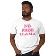 thumbnail image 4 of No Problama Llama Alpaca Cute Funny Men's Graphic T Shirt Tees Brisco Brands X, 4 of 4