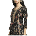 thumbnail image 3 of Biba Rangriti Ensemble Kurta Ethnique Indien (20870), Noir, Taille 46, 3 of 5