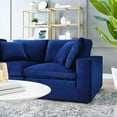 thumbnail image 2 of Modway Commix Down Filled Overstuffed Performance Velvet Loveseat in Navy, 2 of 10