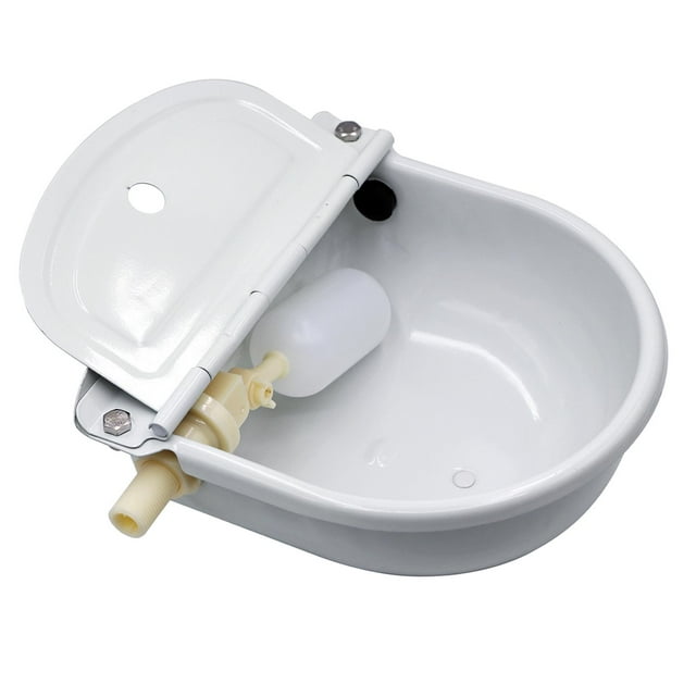 Cuenco de agua automático Yinane para vacas y mascotas con agujero 25,5 cm x 27 cm