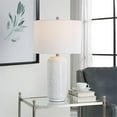 thumbnail image 2 of Uttermost 1-Light Coastal Ceramic Table Lamp in White/Brushed Nickel, 2 of 8