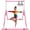 pink-A1, variant on XHYHWYD Gymnastics Bar Foldable Adjustable Height for Kids with Rings Pink