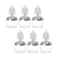 thumbnail image 2 of 6Pcs Candy Jars Candy Box Clear Wedding Favor Boxes Chocolate Treat Gift Box Canisters for Kitchen Wedding Storage Jars for Shop Household Argent Pagoda, 2 of 9