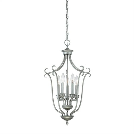 

Millennium Lighting Metal Pendant light in Rubbed Silver