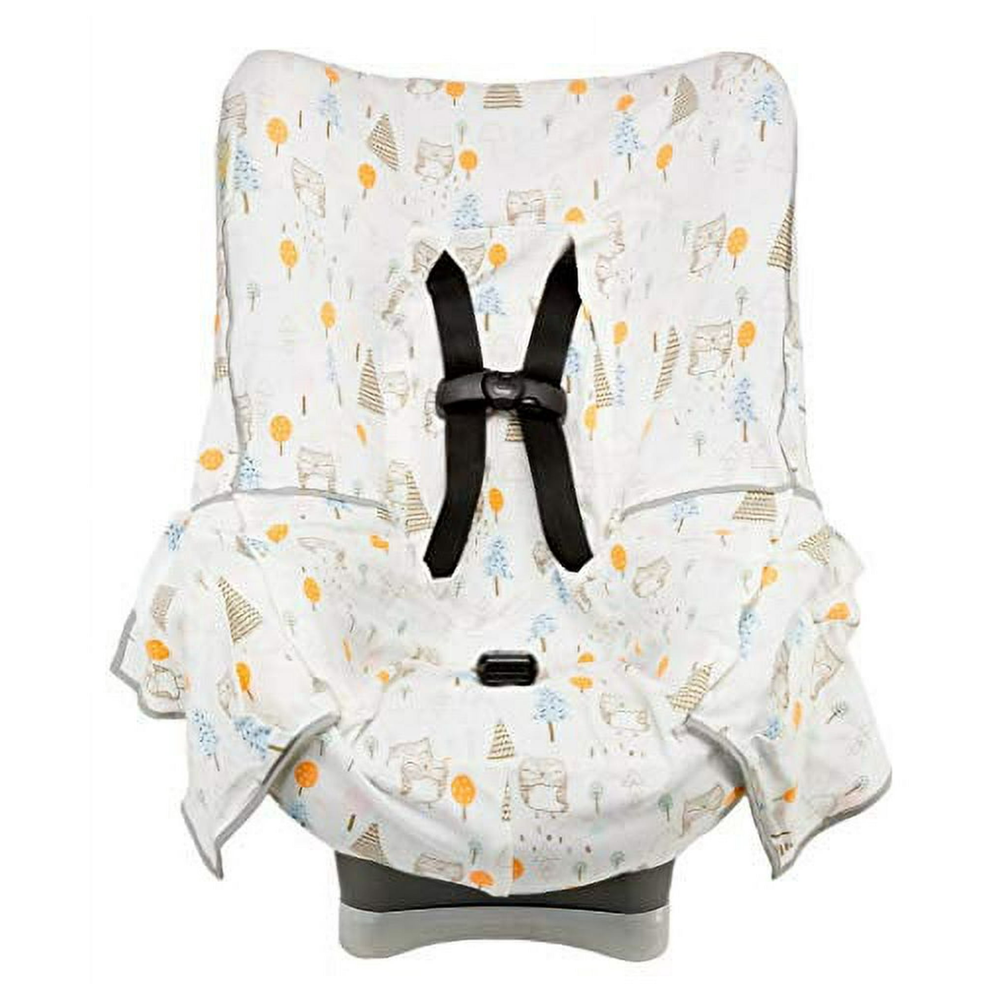 Niko Easy Wash Children s Car Seat Cover Liner 100 Cotton Jersey Owl Multi Universal FIT Crash Tested Waterproof SEAT Bottom Mess Protection Easy to Clean Machine Washable Walmart