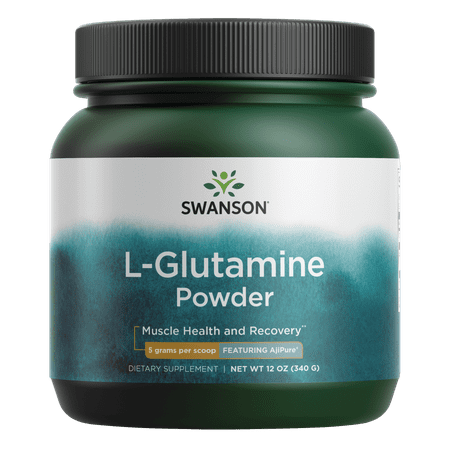 Swanson L-Glutamine Powder - Featuring Ajipure 12 oz Powder
