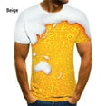thumbnail image 3 of Nueva camiseta de moda con estampado de cerveza en 3D, camiseta informal de verano de manga corta para hombres y mujeres, 3 of 5