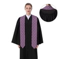 thumbnail image 4 of Fuzoiu Skull colorful flower daisy Print Graduation Sash,Graduation Stole,Unisex Adult Graduation Stole Shawl 91" Long,for Academic Commencements Shawl-Flattened, 4 of 7