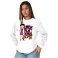 thumbnail image 3 of Betty Boop Cancer Picked Wrong Diva Women's Long Sleeve T Shirt Brisco Brands S, 3 of 5