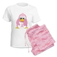 thumbnail image 6 of CafePress - Breast Cancer Pink Penguin Women's Light Pajamas - Women's Short Sleeve Print T-Shirt and Pants Light Cotton Pajama Set, 6 of 7