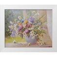 thumbnail image 1 of Smirnov, Igor 24x20 White Modern Wood Framed Museum Art Print Titled - Vase with Flowers by the Window, 1 of 4