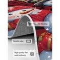 thumbnail image 3 of Red Plaid Area Rug for Bedroom 2.7x5 Ft Christmas Hat Snowman Super Soft fuzzy Throw Rug Non-Slip Fluffy Plush Indoor Floor Carpet for Living Room Nursery Home Decor, 3 of 8