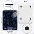 thumbnail image 2 of High Precision Digital Kitchen Scale Tempered Glass Food Scale Multifunction Scale Small Kitchen Appliances Twinkling Stars and Constellations, 2 of 7