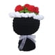 thumbnail image 1 of Ramo de flores de punto, flores artificiales para cumpleaños, bodas, día del maestro. Negro, 1 of 9