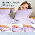 thumbnail image 5 of Luxclub Twin Cooling Sheets Set, Soft Microfiber Bed Sheet with Deep Pockets, Wrinkle Resistant Fabric, Lavender, 3 Piece, 5 of 13