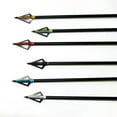 thumbnail image 6 of Arrowhead Tip Point Surface Treatment Broadhead Arrow Bow Hunting Beast Arrow Head 12 PCS,Black, 6 of 7