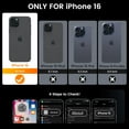 thumbnail image 2 of MYKOMI Compatible for iPhone 16 Case with Screen Protector - Slide Camera Cover Protective Phone Case with Ring Stand, Heavy Duty Shockproof Rugged Bumper for iPhone 16 Accessories, 2 of 8