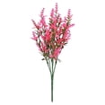 thumbnail image 3 of SMKE garden plants,porch plants,outdoor arrangement,garden arrangement,floral plants,decorative plants,3-Pack 15" Artificial Pink Flower Bushes,Faux Plants for Outdoor Garden Porch Decor, 3 of 5