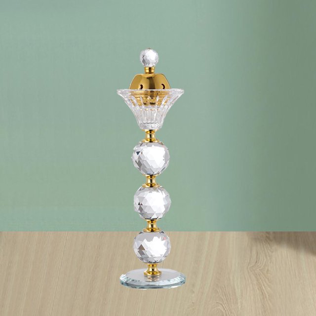 Quemador de de árabe bujoor Oud titur de Incenser soporte para en hogar Yoga decoración de meditación Grande perfecl Quemador de incienso de cristal