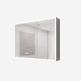 thumbnail image 2 of Aluminum Double Door Medicine Cabinet with Mirror, LED Lights, and Defogging Function - Waterproof, Rustproof for Bathroom Use, 2 of 7