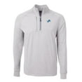 thumbnail image 2 of Men's Cutter & Buck  Heather Gray Detroit Lions  Big & Tall Adapt Eco Knit Quarter-Zip Pullover Top, 2 of 3