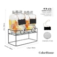 thumbnail image 4 of Juego De Dispensadores Bebidas 4 Litros Colorhome Base Metal, 4 of 7