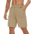 thumbnail image 2 of TACVASEN Men's Causal Outdoor Cargo Shorts Lightweight Stretch Shorts With Pockets Khaki 30, 2 of 6