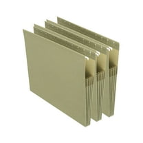 Staples Hanging File Folders 3-1/2" Expansion Ltr Gn 4/PK 260828