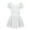 White, variant on Runhomal Kids Girls Ballet Dancewear Sheer Flutter Sleeves Ballerina Printed Dance Leotard Dress Black XL