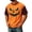 Orange, variant on Halloween Corduroy Shirts Men Novelty Print Jack O Lantern Party Plus Size Novelty Pumpkin Face Graphic Tees Spooky Short Sleeve T Shirts Outfits