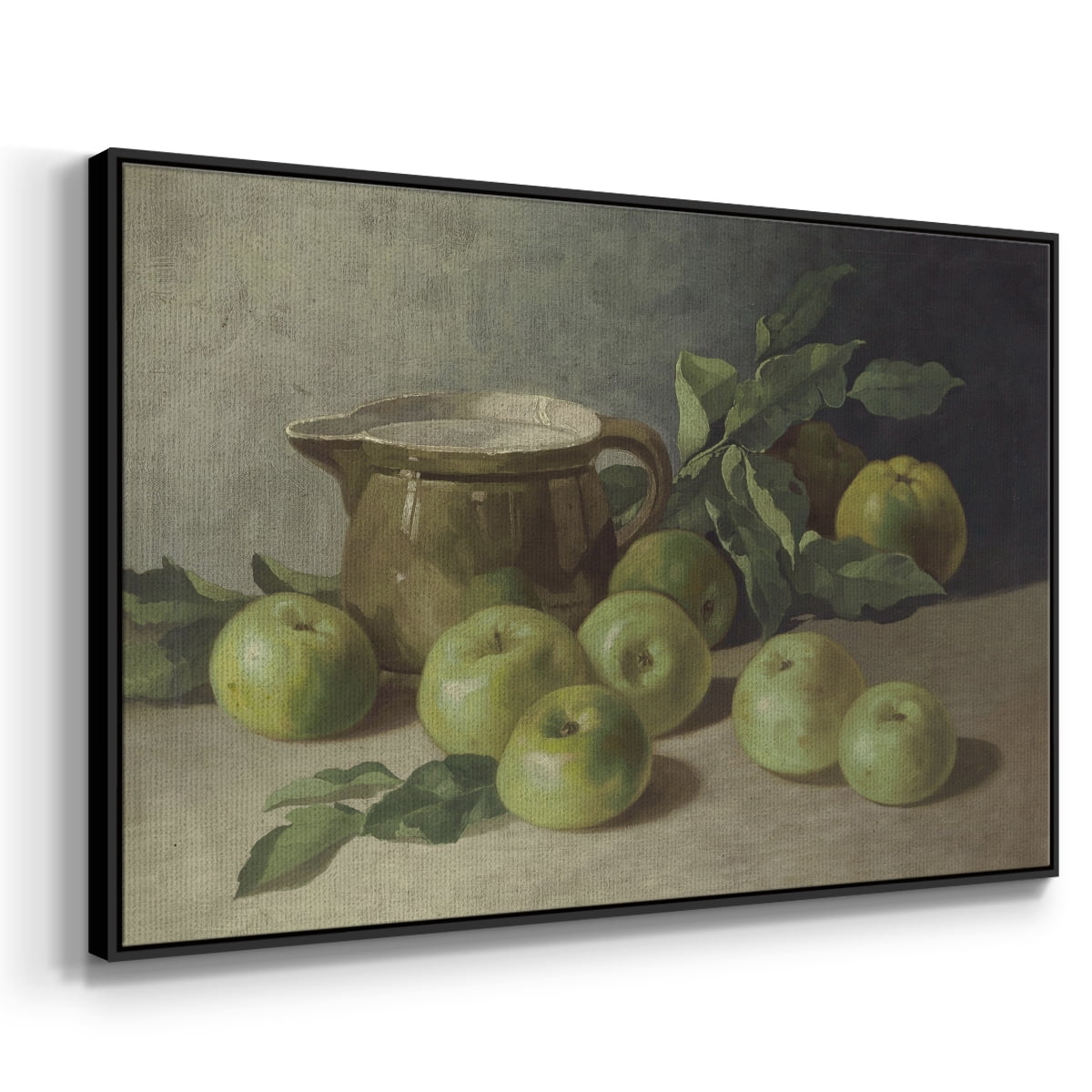 Vintage Botanical Print-LXXXVI By Wexford Home Framed in Black Wood Gallery Wrapped Canvas 27 in. x 41 in.
