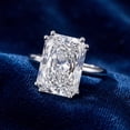 thumbnail image 4 of Pompeii Certified 4.00Ct Radiant Cut Diamond Engagement Ring White Gold Lab Grown (G,VS), 4 of 5