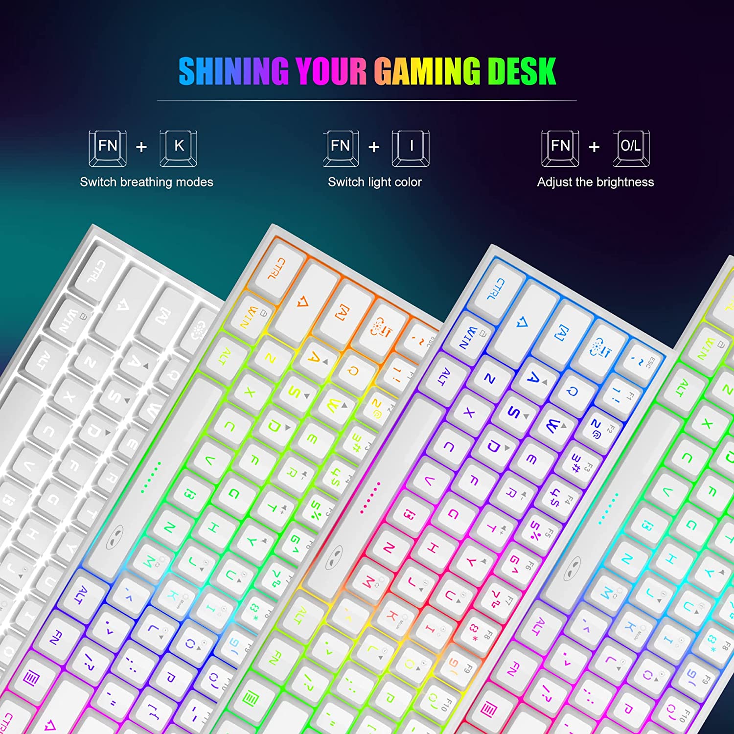 MageGee Mini 60% Gaming Keyboard with RGB photo 3