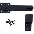 thumbnail image 4 of 1 Pcs Heavy Duty 5.5" Wrought Iron Door Latch, Solid Metal Flip Latch Lock For Wooden Barn Door/fences Add More Security And Privacy (black), 4 of 5