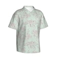 thumbnail image 2 of Daiia Retro Snake Hawaiian Shirt for Men Gentle Cotton Regular Short Sleeve Casual-Medium, 2 of 9