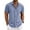 Denim Blue, variant on COOFANDY Men's Linen Shirts Short Sleeve Casual Shirt Button Down Shirt for Men Beach Summer Wedding Shirt