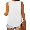 thumbnail image 5 of BUIGTTKLOP Plus Size Tank Tops for Women Plain Sleeveless Shirts Casual V Neck Blouses Loose Fitting Tunic Tops, 5 of 6