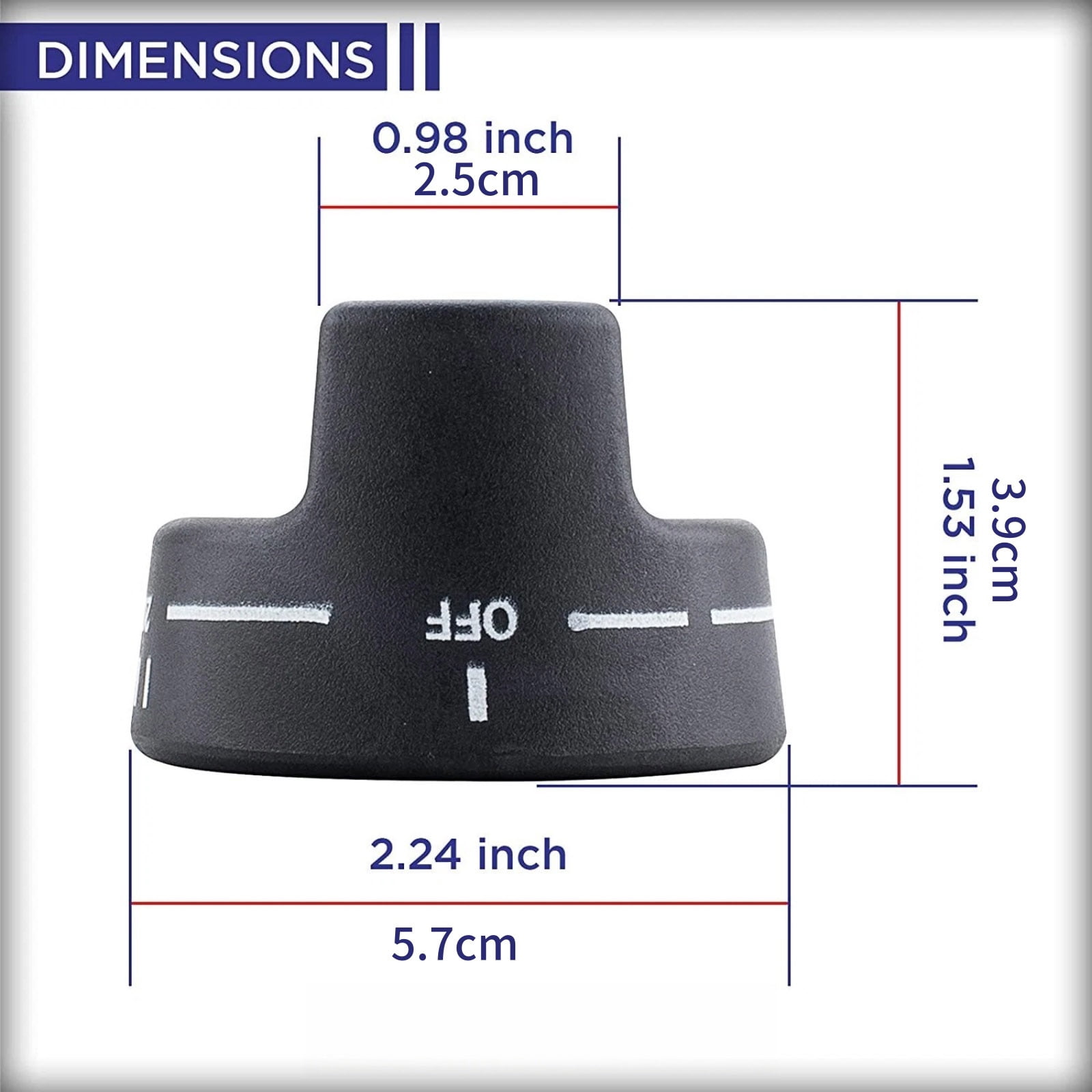 TAPDRA Oem Thermostat Knob PB010129 811005 AP5315410 Black Plastic High Temperature Resistance For Viking Stove