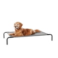 thumbnail image 1 of Cama elevada transpirable para perros con marco de metal para perros grandes, 130 x 79 x 20 cm, gris, 1 of 6
