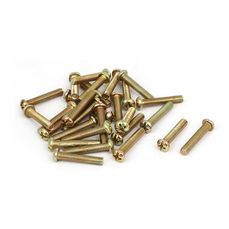22 Mm Screw - Uxcell M4 x 22mm Fully Thread Round Head Machine Screws Bolts Fasteners (30-pack)